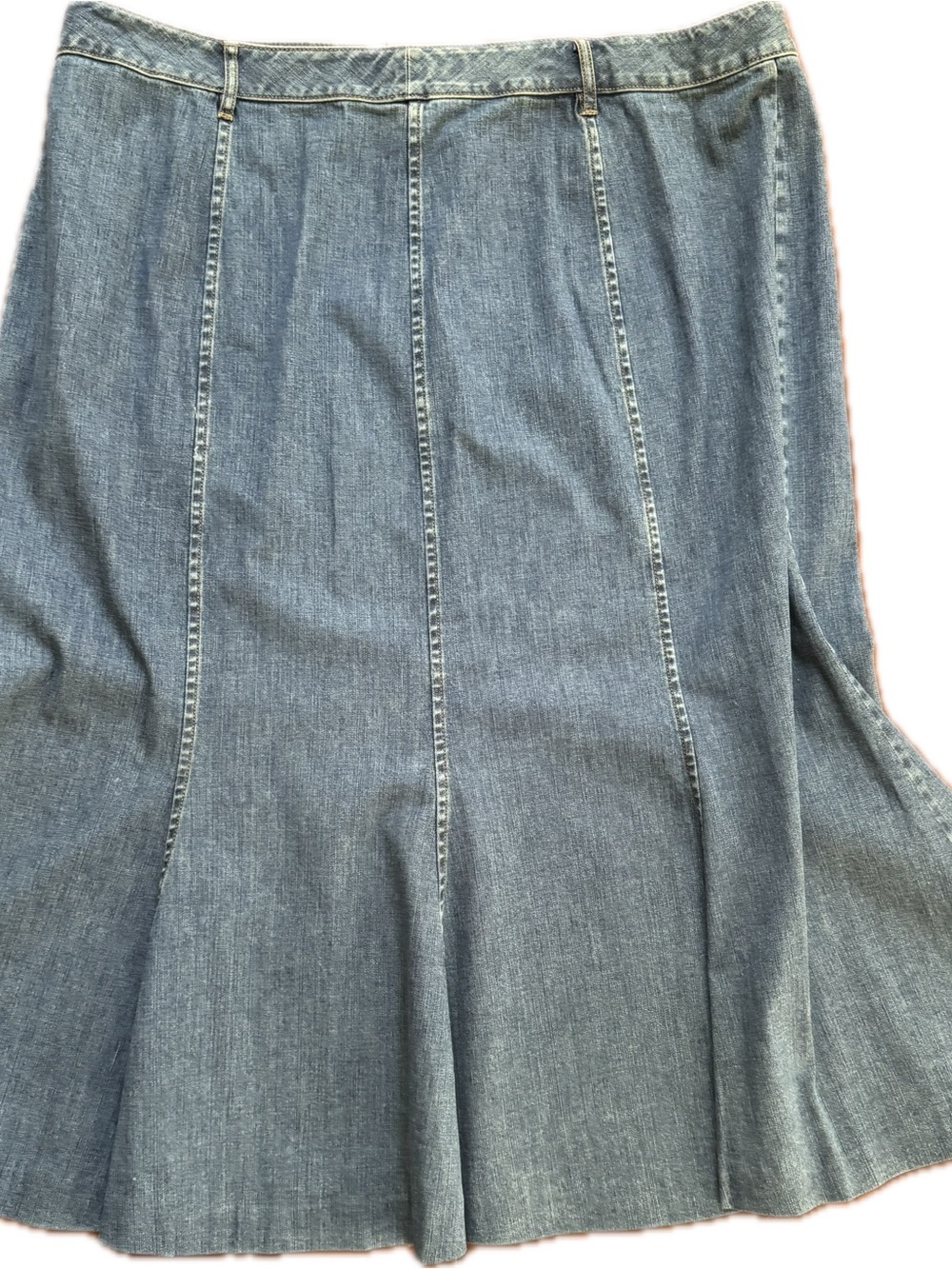 Lauren Ralph Lauren Light Blue Denim Panel Skirt